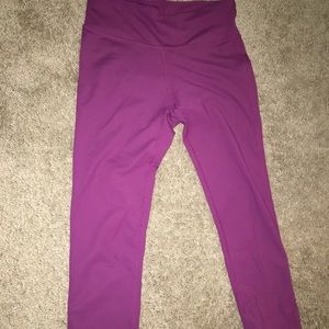 Plum workout leggings
